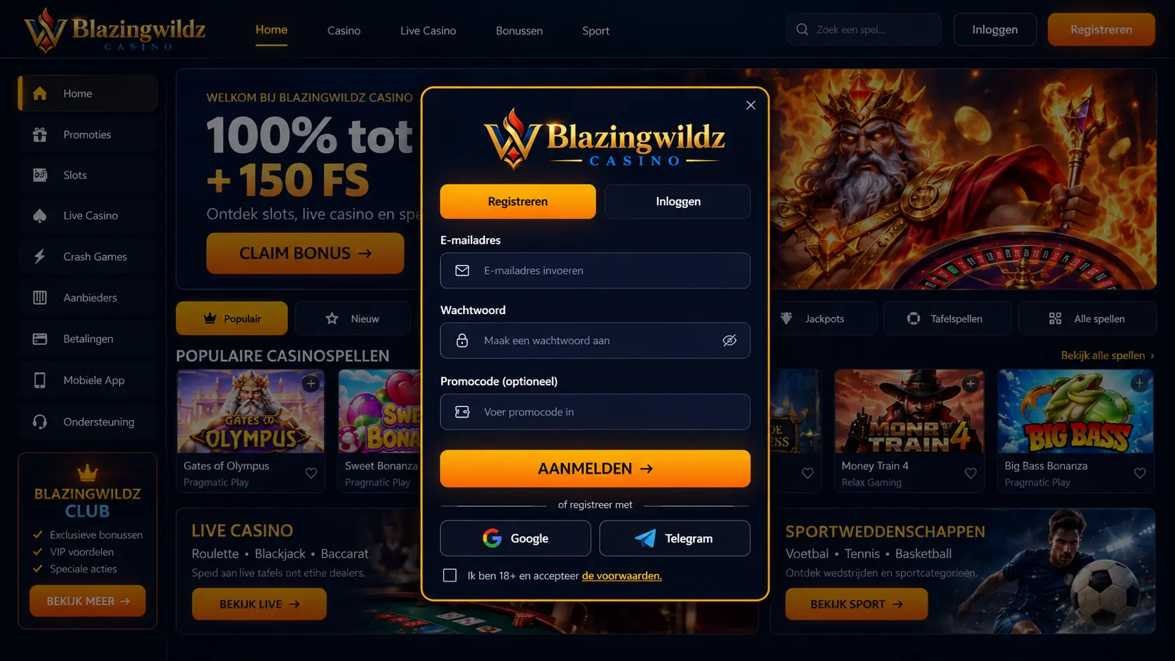 Blazingwildz Casino Nederland: Slots, Live Games en Betalen image 2
